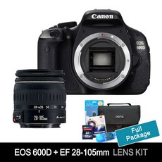캐논 EOS 600D+28-105mm 망원줌렌즈+고속32GB메모리+여행용가방+UV필터+리더기+청소셋 풀세트 k, 단품