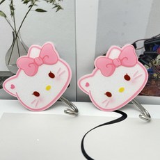 옐상 산리오 벽걸이 후크 무타공 접착식 후크, 1개, 키티