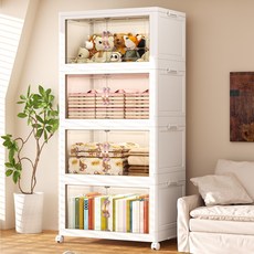 키루에 폴딩 대용량 리빙박스 수납박스 대형 가정용 거실 장난감 사물함 간식 선반 옷정리함 수납장 대용량 수납 정리함 접이식 보관함 다용도 수납함 플라스틱 수납함 리빙박, 3개, 반투명