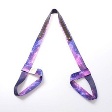 瑜伽墊綁帶二合一加長伸展收納繩便攜式運動瑜珈墊印花揹帶袋, 1個, 星空
