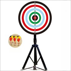 스탠드형 다트판 600CM 대형 다트게임 기계 행사, 1개, 80cm 자석판 자석 다트 10개