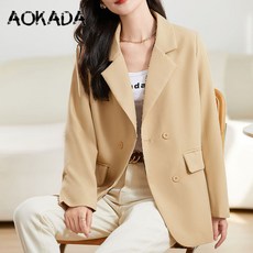 AOKADA 정장 자켓 클래식 중년 여자 빅사이즈 세미정장 오피스룩 코트