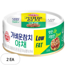 오뚜기 가벼운 참치 야채, 100g, 2개