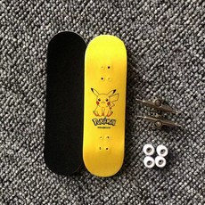 手指滑板 指尖滑板 迷你滑板 砂紙合金指尖軸承輪 新手入門 台灣出貨, 皮卡丘手指滑板, 1個