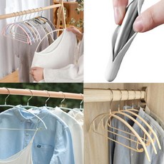 어깨뿔방지 미끄럼방지 흘러내림없는 라운드 튼튼한 옷정리 자국없는, 20개, 블랙,블랙