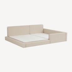 도담 뉴 LED 헤드 밸런스형 저상형 패밀리침대 SS+Q (SS풋보드포함)_독립베이직, 내추럴