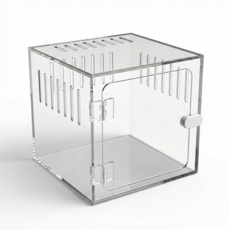 NRC 15큐브 아크릴사육장 15X15X15cm 크레 절지류케이스, 1개, 투명