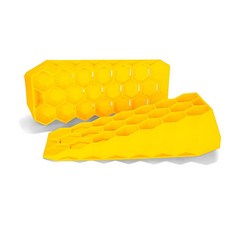 151947 Camco 44580 웨지 RV 레벨러 2개 세트 - 가전 제품 및 탱크가 보다 효율적으로 작동하도록 돕습니다 주차 브레이크가 있는 RV와 호환 옐로우, 151947 Camco 44580 웨지 RV 레벨러,