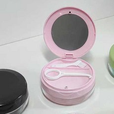 틀니 의치 보관함 틀니 보관 케이스 칫솔 증정, 민트 그린 담금형 틀니 세트