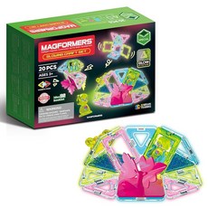 보넬룬드 BorneLund 머그 포머 MAGFORMERS 달빛 세트 20 개 3세경부터 교육 완구 자석 자석 블록 MF799022, 1개, 상세페이지 참조