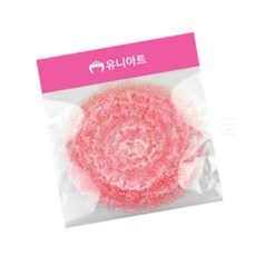 구니스토어 반짝이레이스 빨강 3x165 레이스끈 브로치재료 옷장식