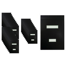 현풍 PP 흑표지 세로형 군 파일, 흑색, 30개