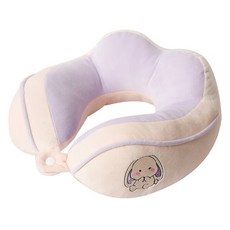 클레버 휴대용 카멜 넥 필로우, 퍼플 래빗