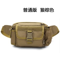 守護者 戶外多功能腰包 登山運動防水斜挎包, 普通版狼棕,均碼