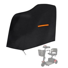 모빌리티 스쿠터 커버 길이 121.9cm(48.8인치) x 너비 57.4cm(22.4인치) 높이 90.9cm(37.8인치) 방수 보관 반사 스트립이 있는 전기 액세서리 자외