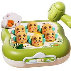 加大號蜜蜂狗打地鼠玩具 兒童敲打玩具 寶寶益智玩具, 綠色, 1個