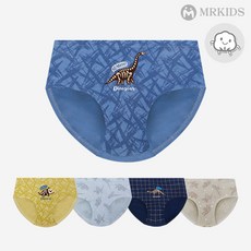 엠알키즈 남아용 삼각팬티 5종세트 다이노사우루스