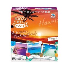 바스로망 트래블링 하와이 30gx12포 일본입욕제 반신욕, 30g