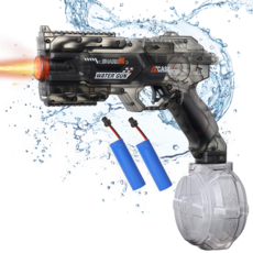 퍼니버스 파워샷 전동 물총 자동 대용량 라이트버스트 스파크, 1개, 스텔스 블랙