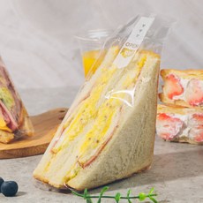 샌드위치 삼각비닐 55 무지 150개 샌드위치포장지, 1개