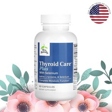 테리내츄럴리 티로이드 케어 플러스 위드 셀레늄 요오드 티로신 타이로신 60캡슐 1개, 60정