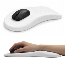 코코다 무중력 마우스 패드 손목 받침대, 1개, 소프트화이트