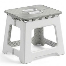 카로히포 휴대용 접이식 폴딩 의자 스툴, 1개, 그레이