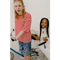 자라 SMILEYWORLD ® 체리 스트라이프 티셔츠122637