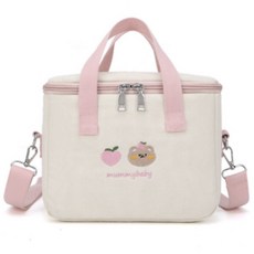 아가토스 보냉백 분유 이유식 피크닉 방수가방, 1개, 핑크