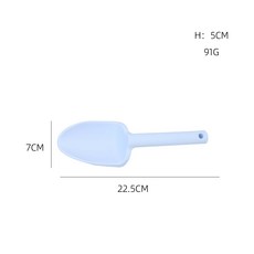 可愛動物造型沙灘桶組 兒童戲水玩具, 1個, 單個鏟子淺藍色:一套