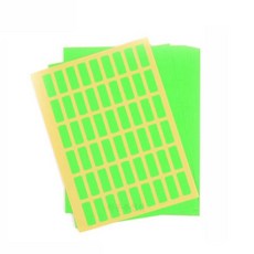 다목적 컬러 라벨스티커 사각 10매, 18x44mm-형광