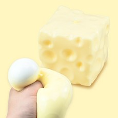 치즈빵 말랑이 8cm 수제치즈 스트레스볼 슬랑이 슬라임 시퀴시 피젯토이, 1개, 201g, 치즈 말랑이 1개, 201g, 치즈 말랑이