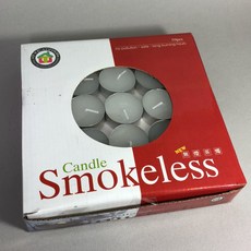 TYC LIVING 無煙茶燭 蠟燭100入 可燃燒2-3小時 白色 無煙 無香味, 1個, 100入茶蠟 超商最多3組