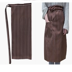 더가 줄무늬 앞치마 쉐프앞치마