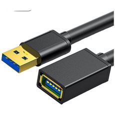 USB3.0 延長線 鍍金接頭 USB 公對母 0.5米 1米 1.5米 2米 3米 5米, 黑色, 1個, 300cm