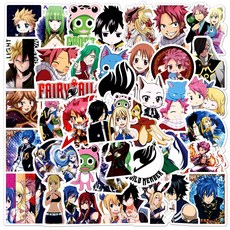10/30/50pcs 페어리 테일 스티커 Etherious Natsu Dragneel 데 노트북 전화 스케이트 보드 완구, [01] 10pcs