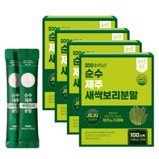 올바른습관 순수 제주 새싹보리 분말스틱 컬리케일, 100g, 4박스