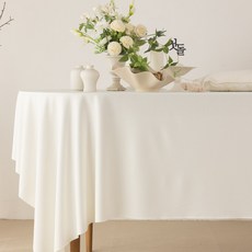 구김없는 무지테이블보 기업박람회 전시회 행사용테이블보 생활방수처리, 아이보리, 특대(330*155)