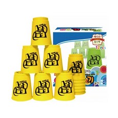 신광 에디슨 컵쌓기 12개입 스피드스태킹 컵 스포츠스태킹 훈련용 컵 놀이 교구