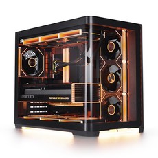 앱코 UD50C 루시드 앰비언트 풀커브드 ARGB BTF PC 케이스, 1개, 선택하세요