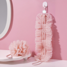 1+1 양용 바디 샤워볼 샤워타월 2개 세트, 1세트, 2개입, 핑크