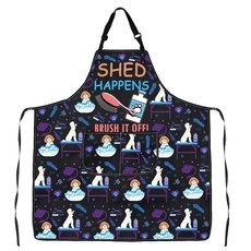 JXGZSO 강아지 그루밍 앞치마 주머니 방수 선물 미용사 반려동물, Brush Apron, 브러시 앞치마