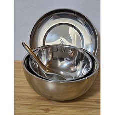 啵比小舖台灣製不銹鋼隔熱兒童碗/露營碗/國小餐碗, 1個, 大碗+上蓋+湯匙+小碗, Silver