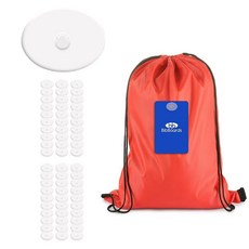 BibBoards It's A SN액세스 포인트 60피스 클리어 하이엔드 - 정리 고정 및 식별을 위한 일회용 재활용 가능한 스냅 구멍 없음 핀 자석 없음 가정 여행, BibBoards It's A SN액세스 포인트, 60