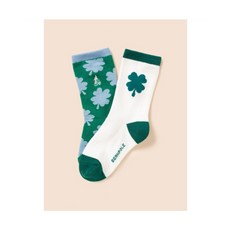 브랜드 빈폴키즈 BEANPOLE KIDS 네잎클로버 양말 2족 세트 그린 BI57KTU03M 694841