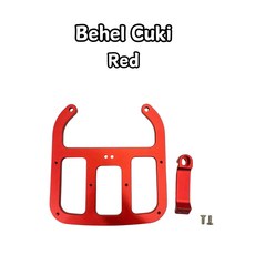 TOMIZAWA 電動車專用CNC後扶手, Red, Red