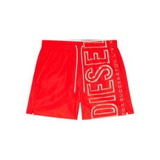 디젤 사커 41 D코어 로고 스윔 쇼츠, 레드계열