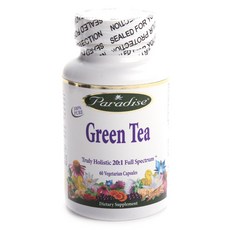 Paradise Herbs 綠茶素食膠囊, 60顆, 1罐