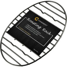 JY 쿡먼트 로스팅 랙 에나멜 코팅이 된 냉각 건조 PTFE 프리 요리 그릴링 식기세척기 사용에 적합 12.5 x 8.5, 12.5*8.5inch