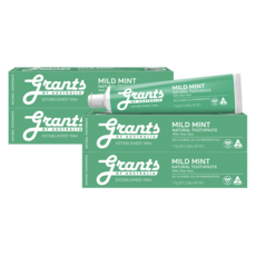 그란츠 무불소치약 마일트민트 위드 알로에베라맛 내추럴치약, 그란츠 마일드 민트 안티프라그 자일리톨 네추럴 무불소, 4개, 110ml